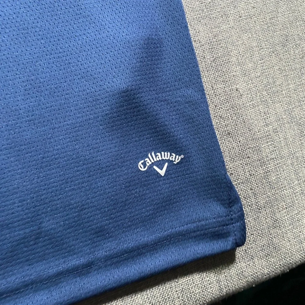 Lot of 2 NWT Callaway Opti Dri Mens NavyBlue Golf Polo Shirt XL Stretch Wicking